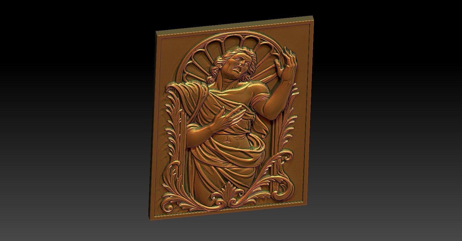 1 emotional art CNC Relief Model 3D print model_5