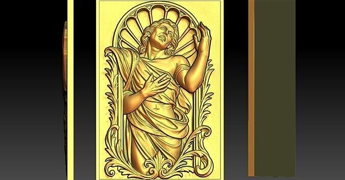 1 emotional art CNC Relief Model 3D print model