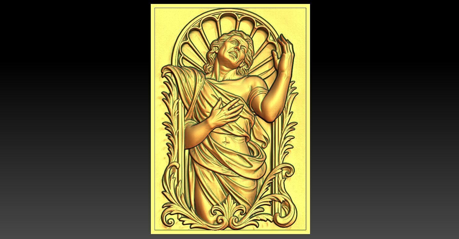 1 emotional art CNC Relief Model 3D print model_1