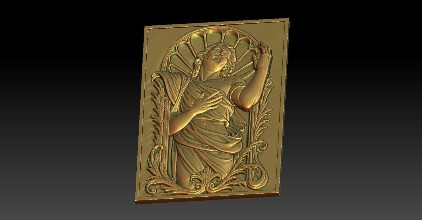 1 emotional art CNC Relief Model 3D print model_4