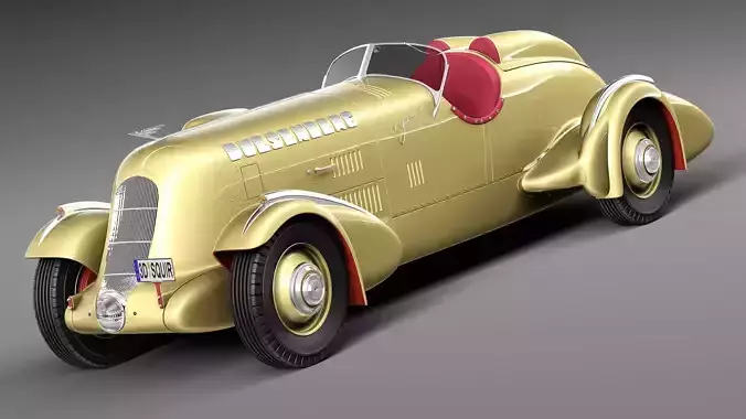 Duesenberg SJ Special Mormon Meteor 1935 3D model