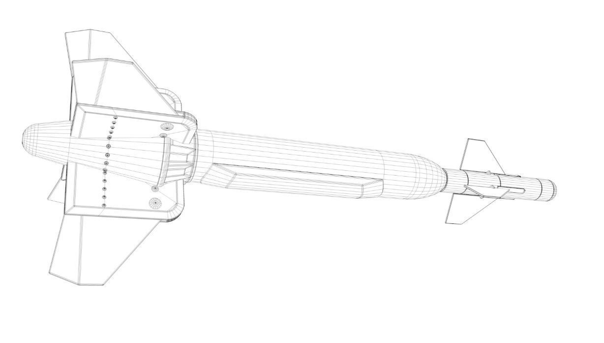GBU-24B Paveway 3D model_5
