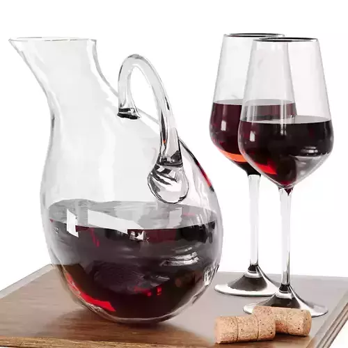 N7 Elegant Red Wine Set with Decanter and Glasses