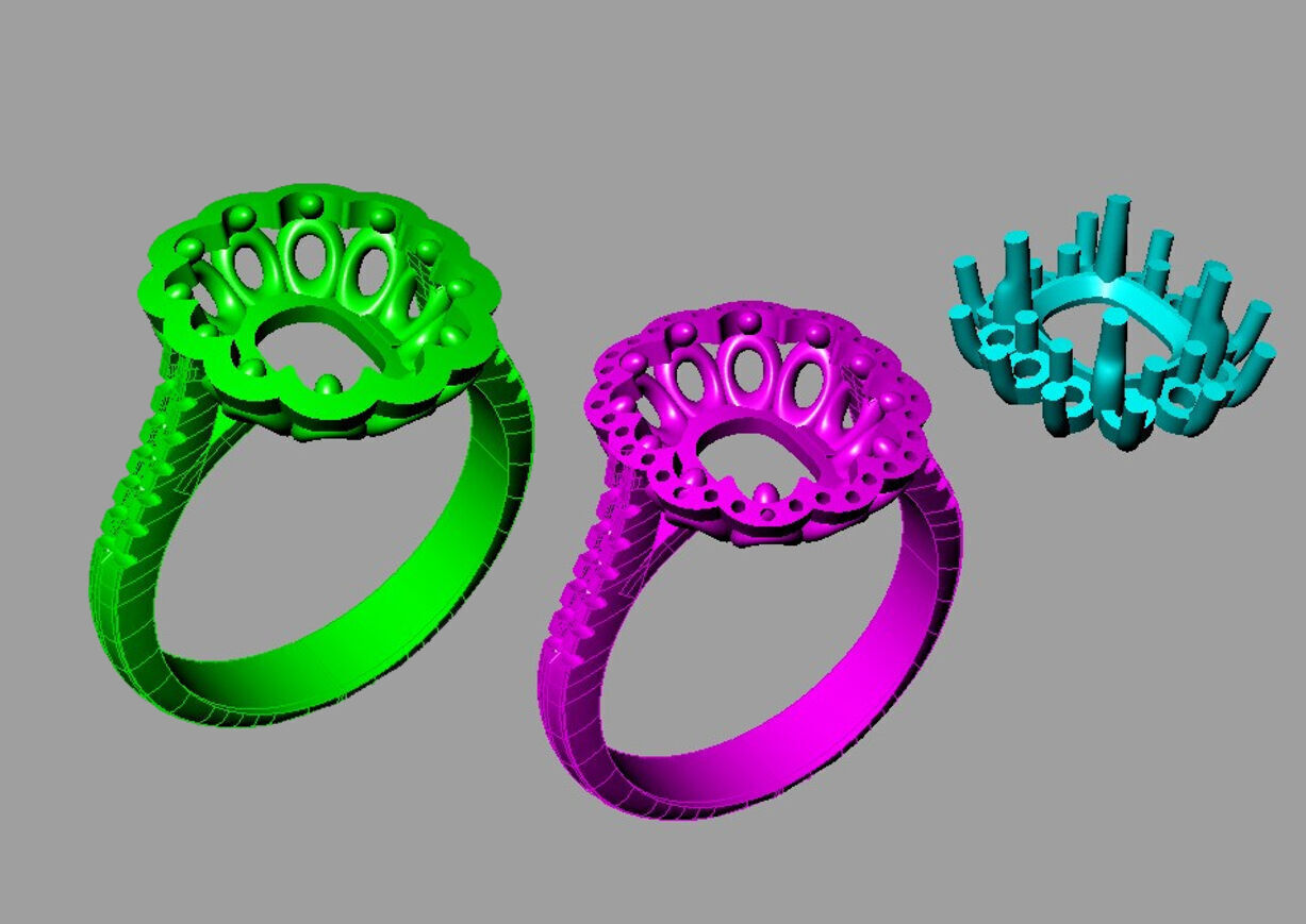 Ring Ruby MIO 3D print model_11