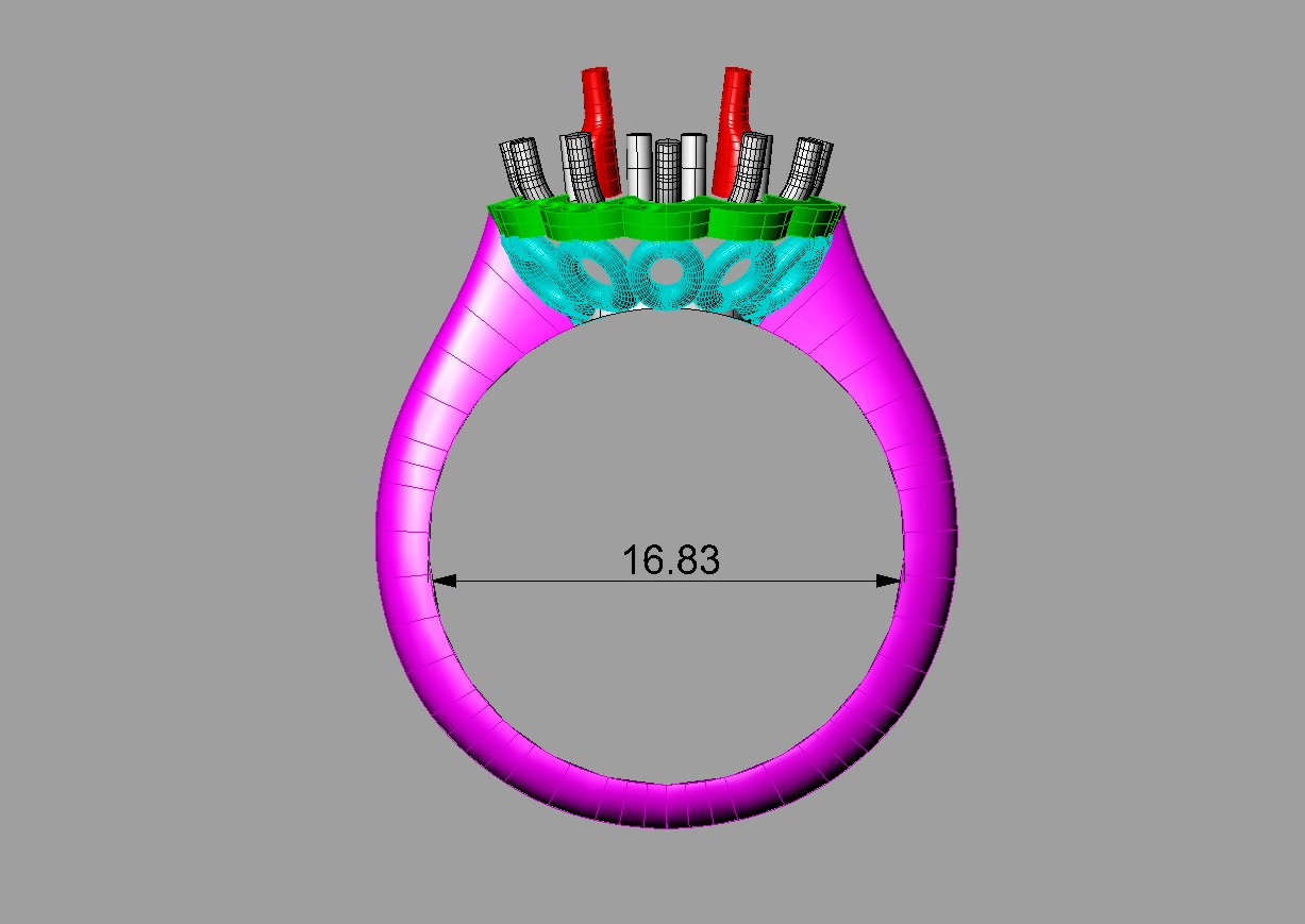 Ring Ruby MIO 3D print model_7