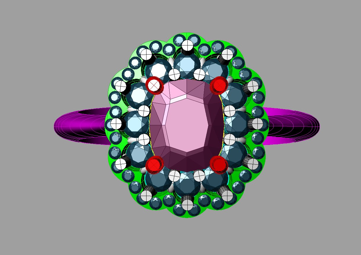 Ring Ruby MIO 3D print model_9