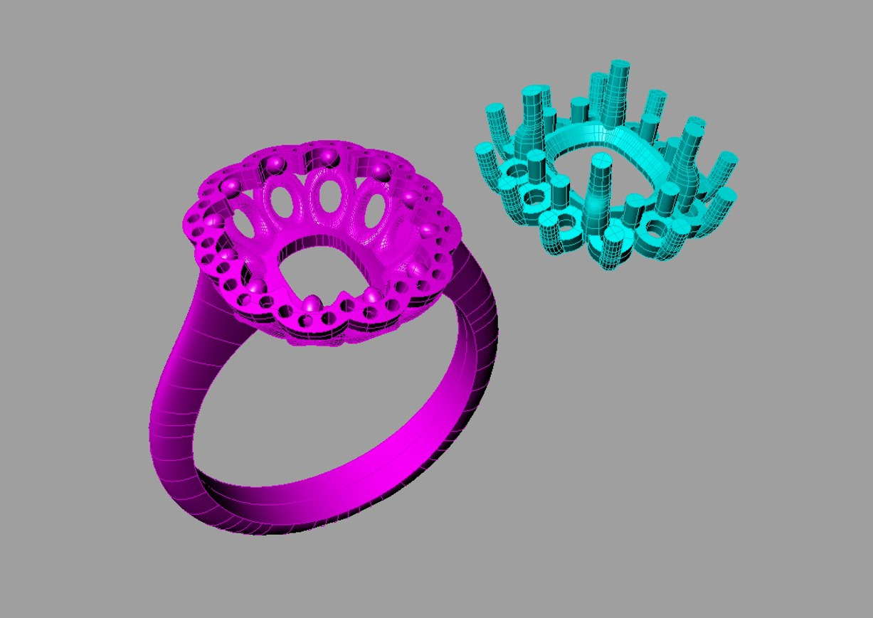 Ring Ruby MIO 3D print model_13