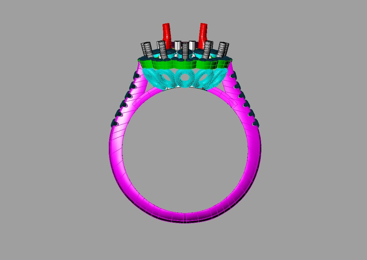 Ring Ruby MIO 3D print model_5