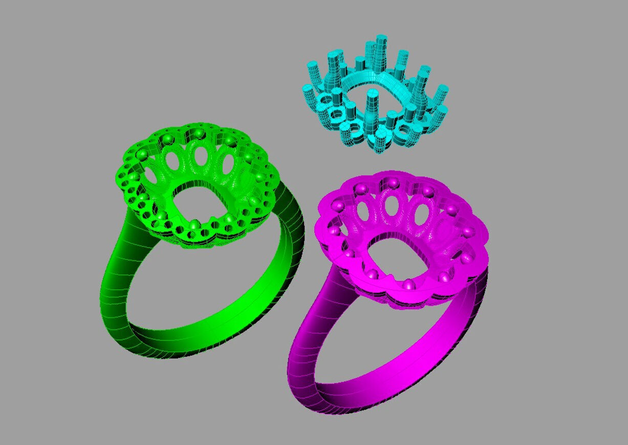 Ring Ruby MIO 3D print model_12