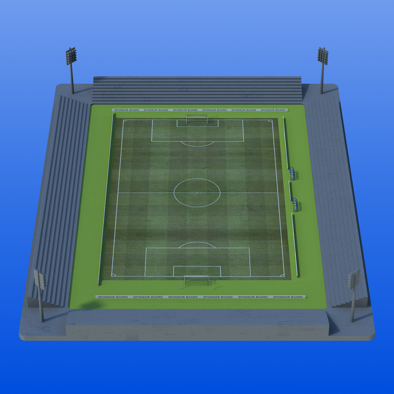 Community Stadium 3D model_1