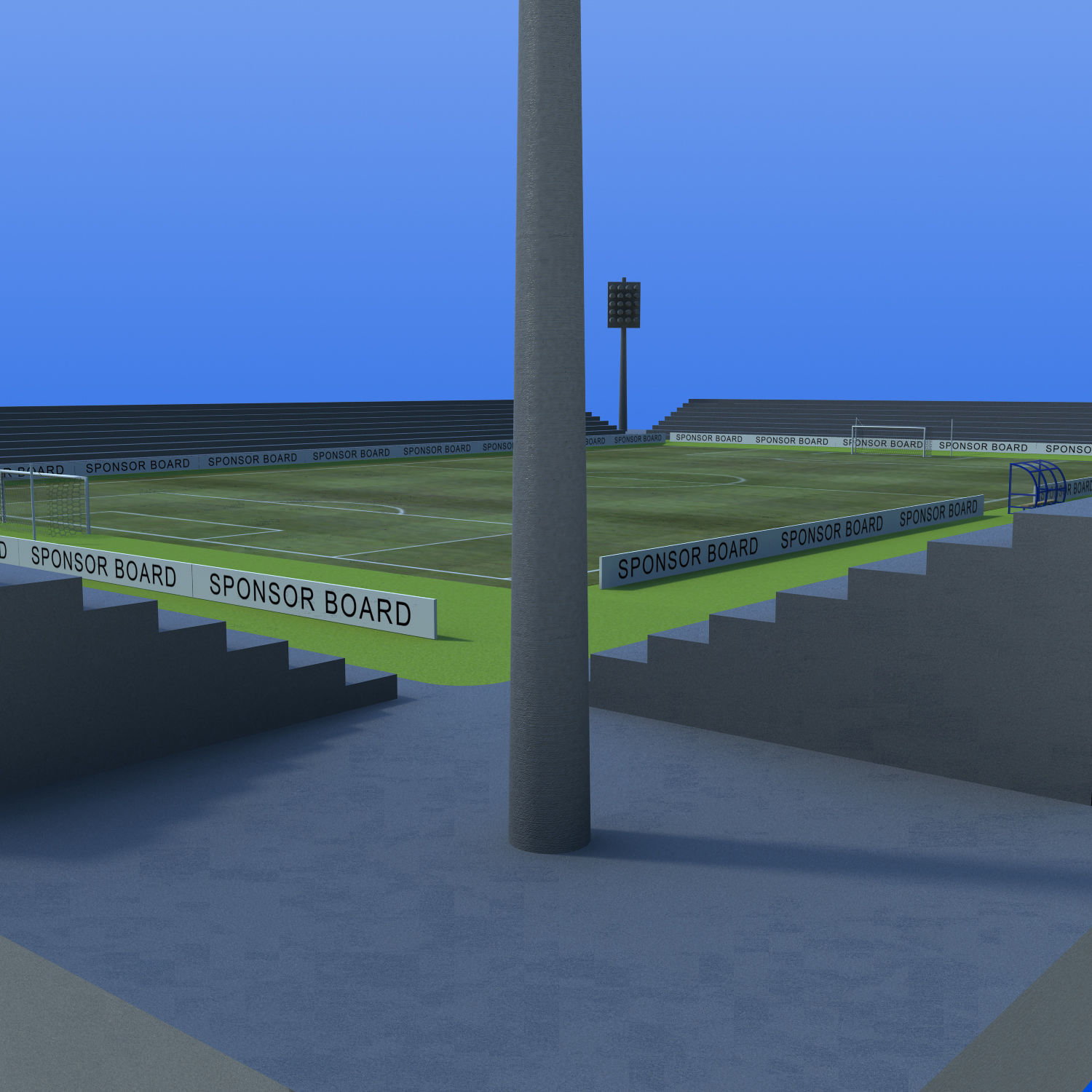 Community Stadium 3D model_6