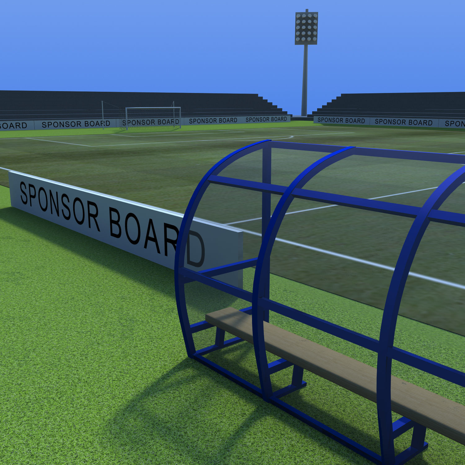 Community Stadium 3D model_7