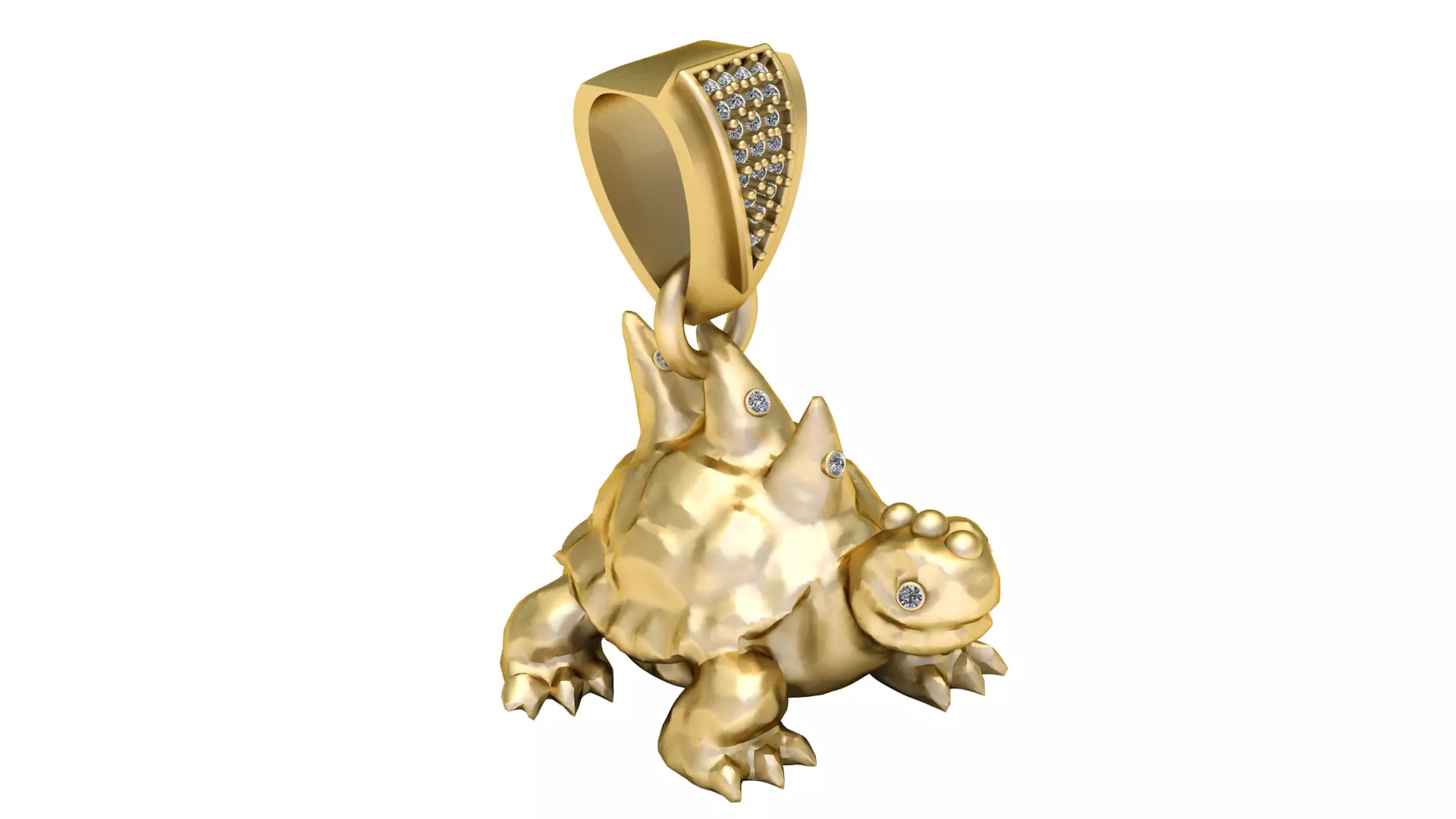 Turtle pendant 3D printable model 3D print model
