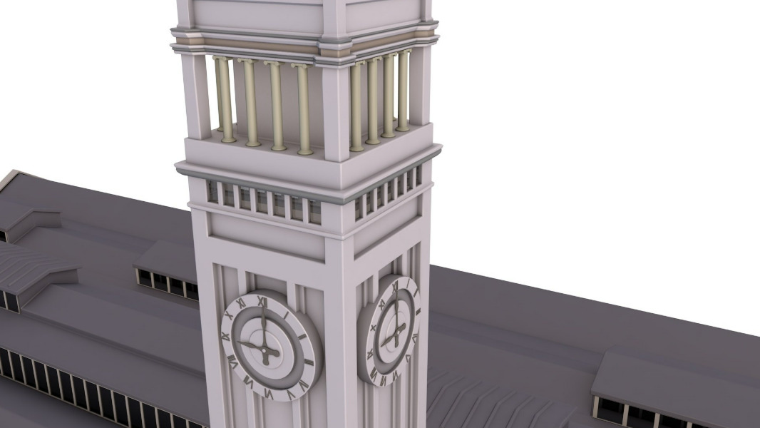 Ferry Building San Francisco 3D model_7