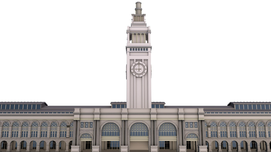 Ferry Building San Francisco 3D model_1