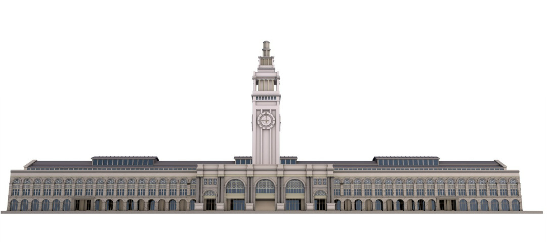 Ferry Building San Francisco 3D model_5