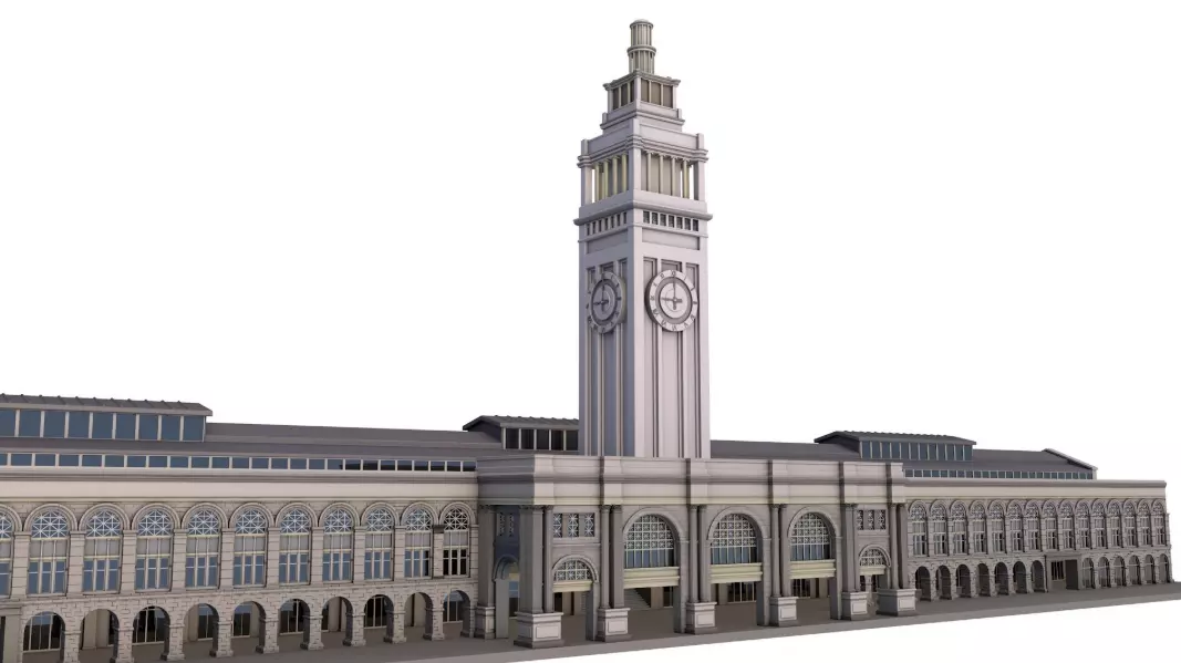 Ferry Building San Francisco 3D model_0