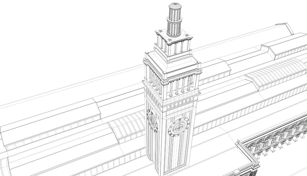 Ferry Building San Francisco 3D model_12