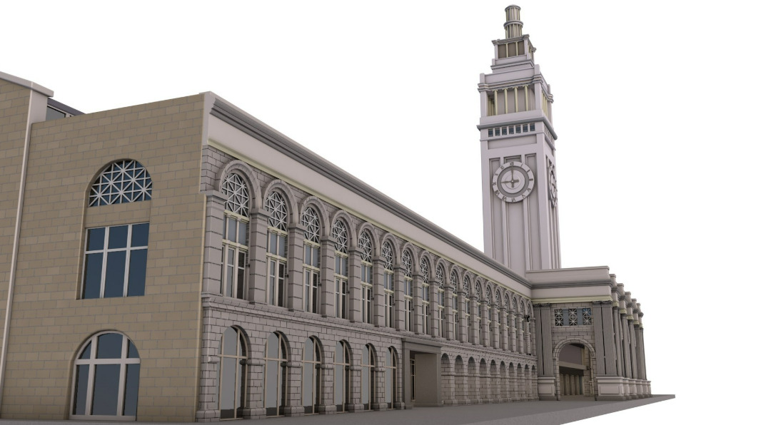 Ferry Building San Francisco 3D model_2