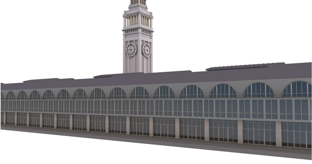 Ferry Building San Francisco 3D model_10