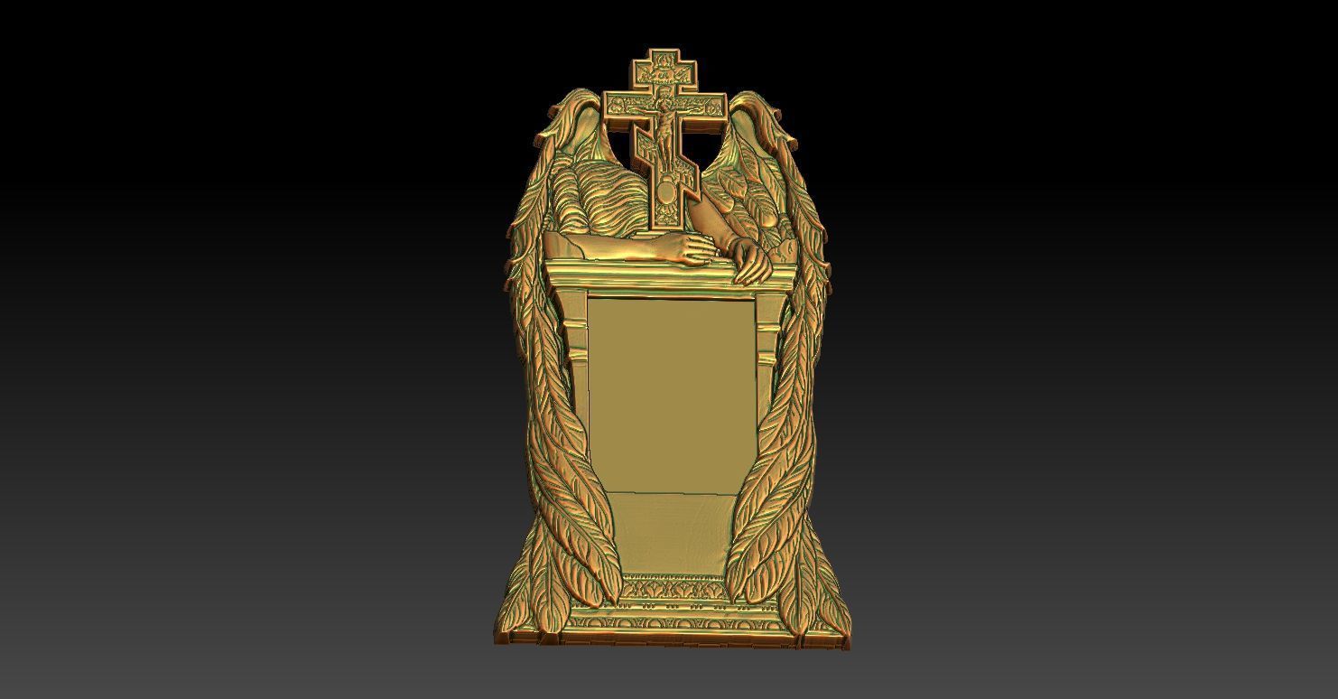 5 angel CNC Relief Model 3D print model_4