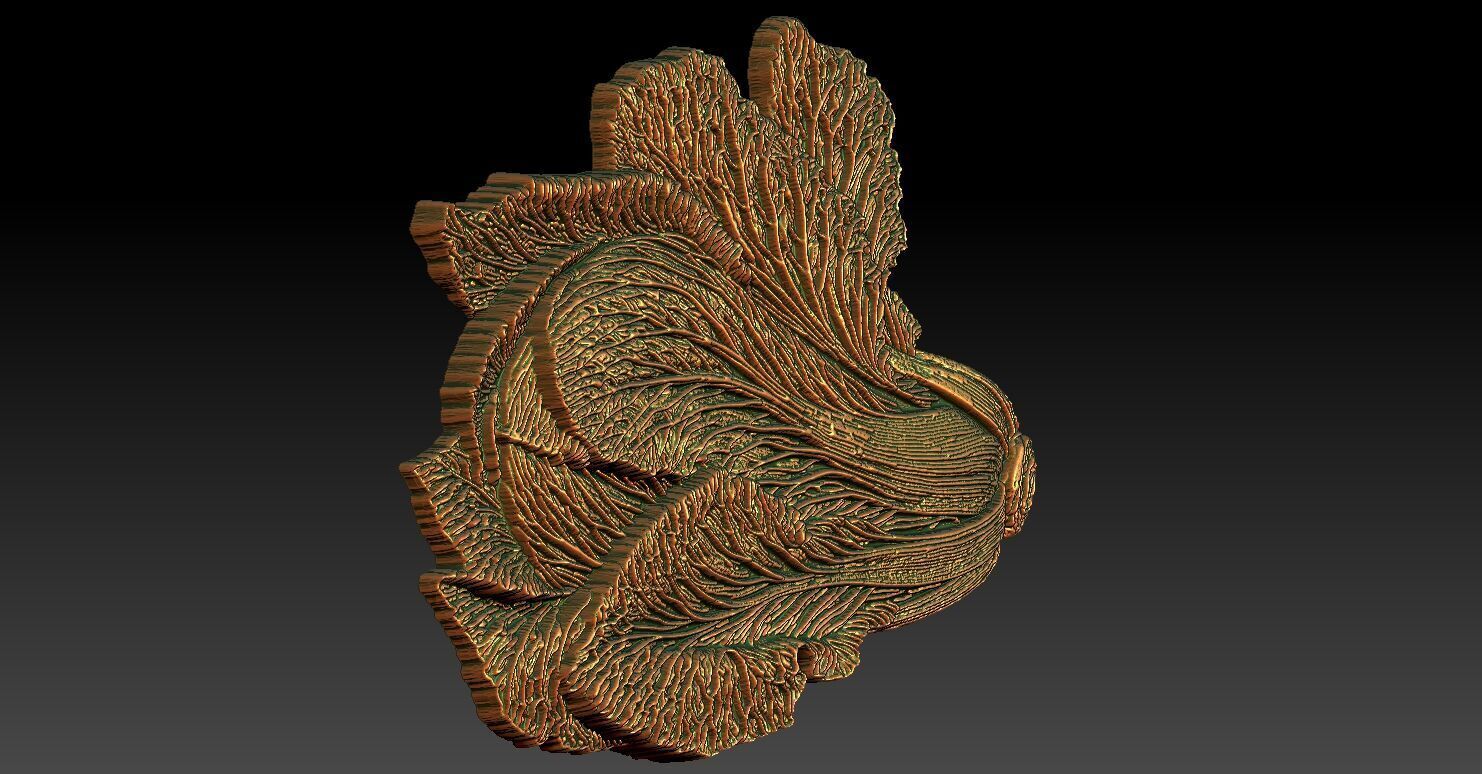 1 napa cabbage CNC Relief Model 3D print model_2