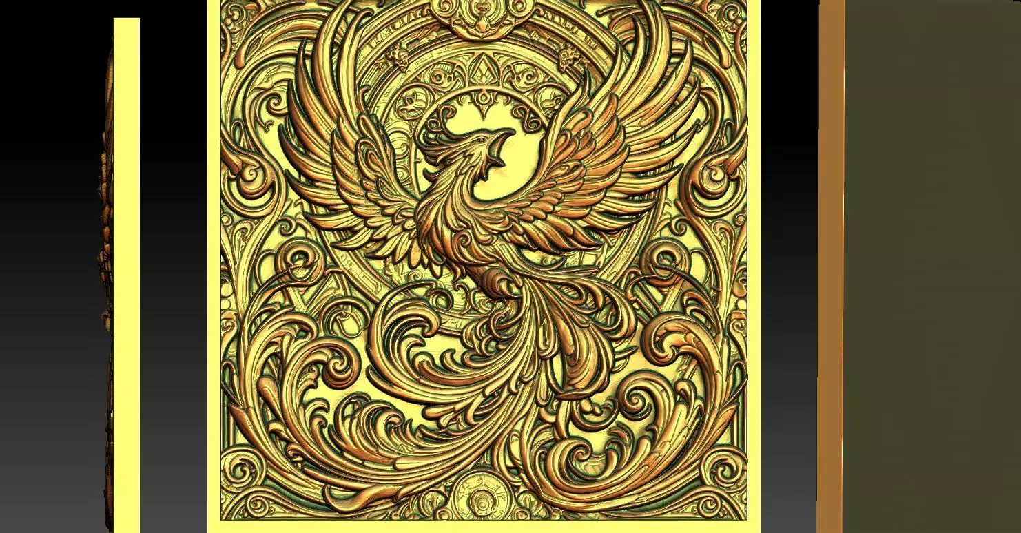 6 phoenix CNC Relief Model 3D print model