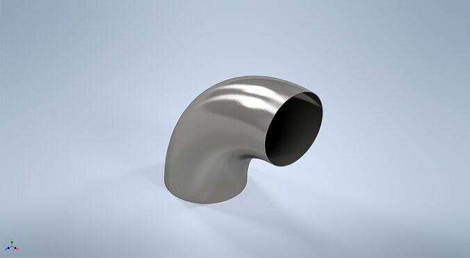 20 inches NPS BW 90 Degrees LR Elbows ASME-ANSI 3D print model