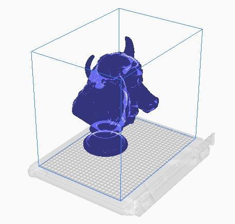 bison head bust 3D print model_9