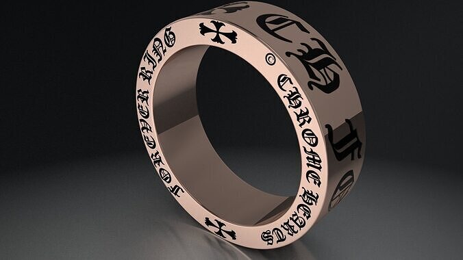 Chrome Heart Ring 3D PRINTING MODEL 3D print model