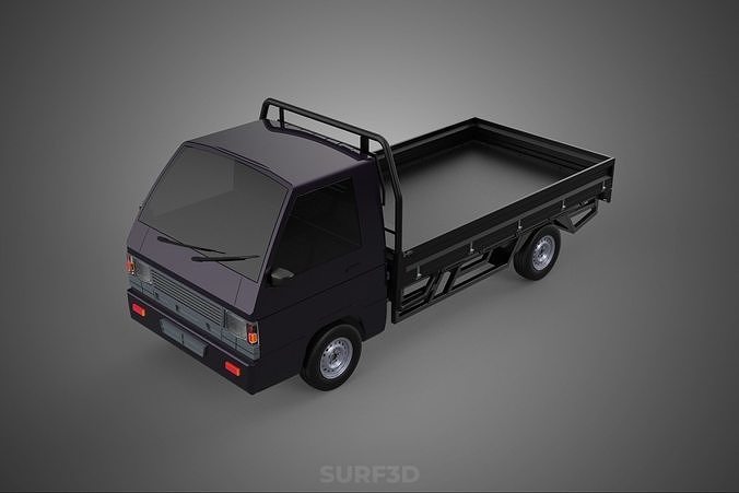 LOAD DROP SIDE BED DUMP BODY GATE DOOR PICKUP TRUCK WIDE DECK 3D model