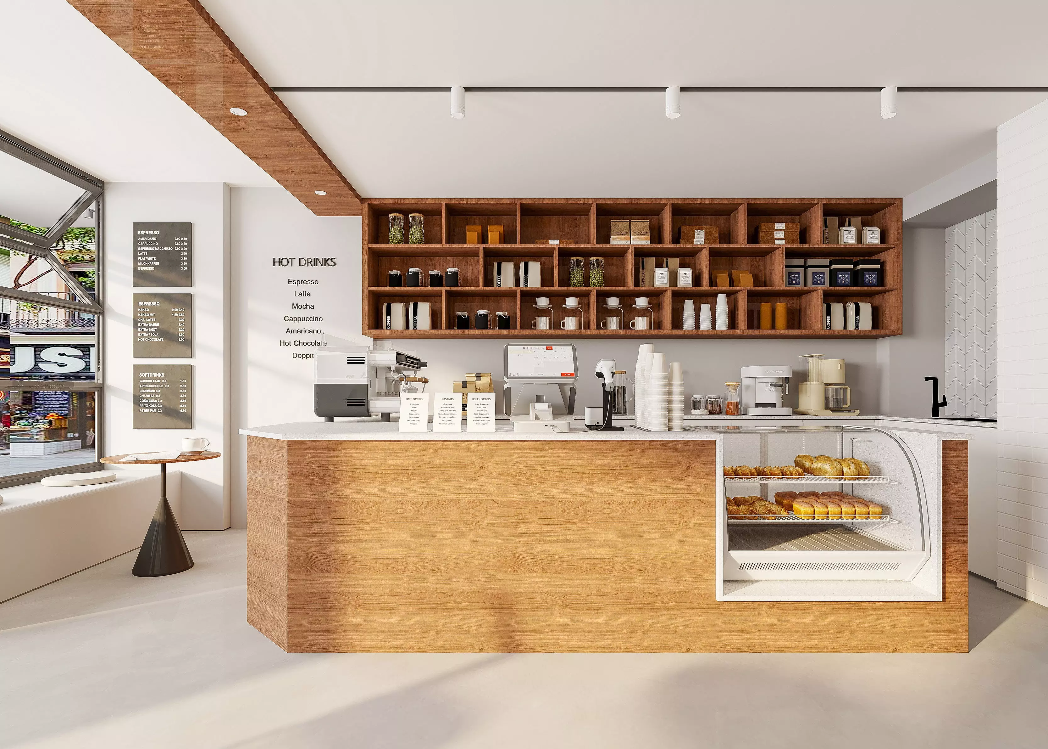 coffee shop  interior  3D model_0