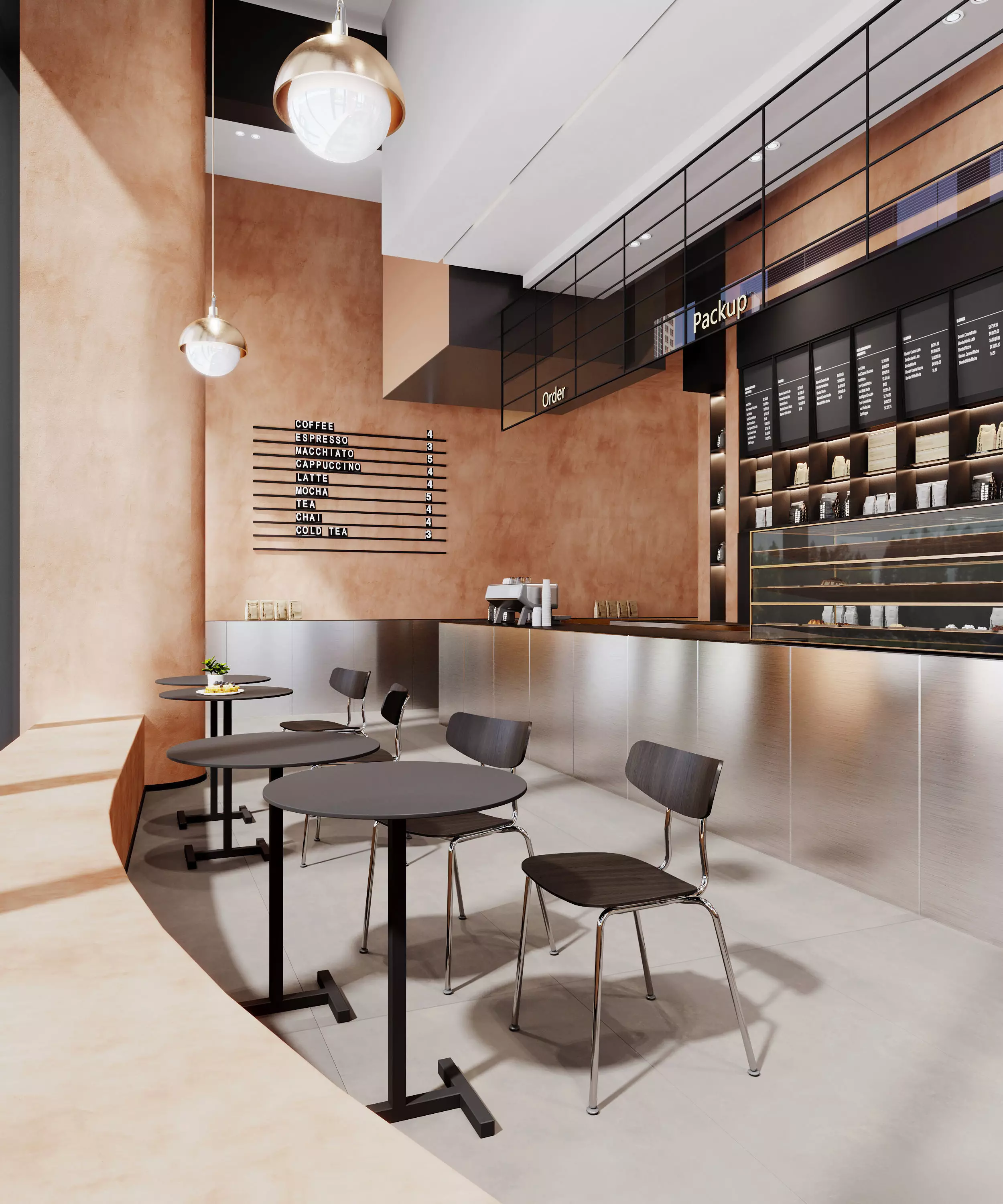 coffee shop  interior    3D model_0