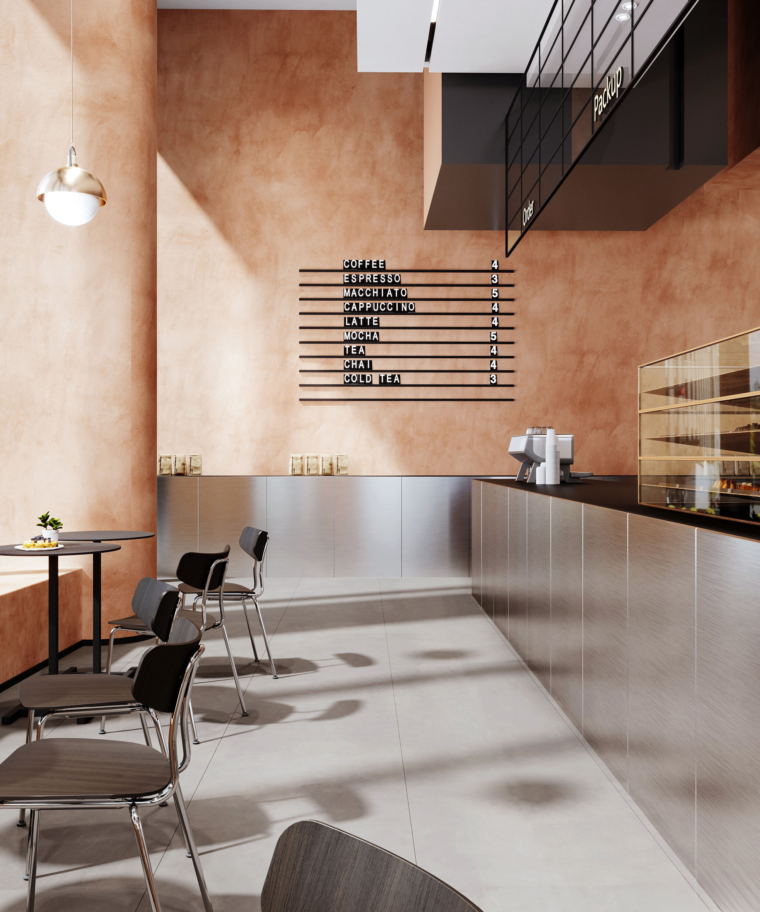 coffee shop  interior    3D model_2