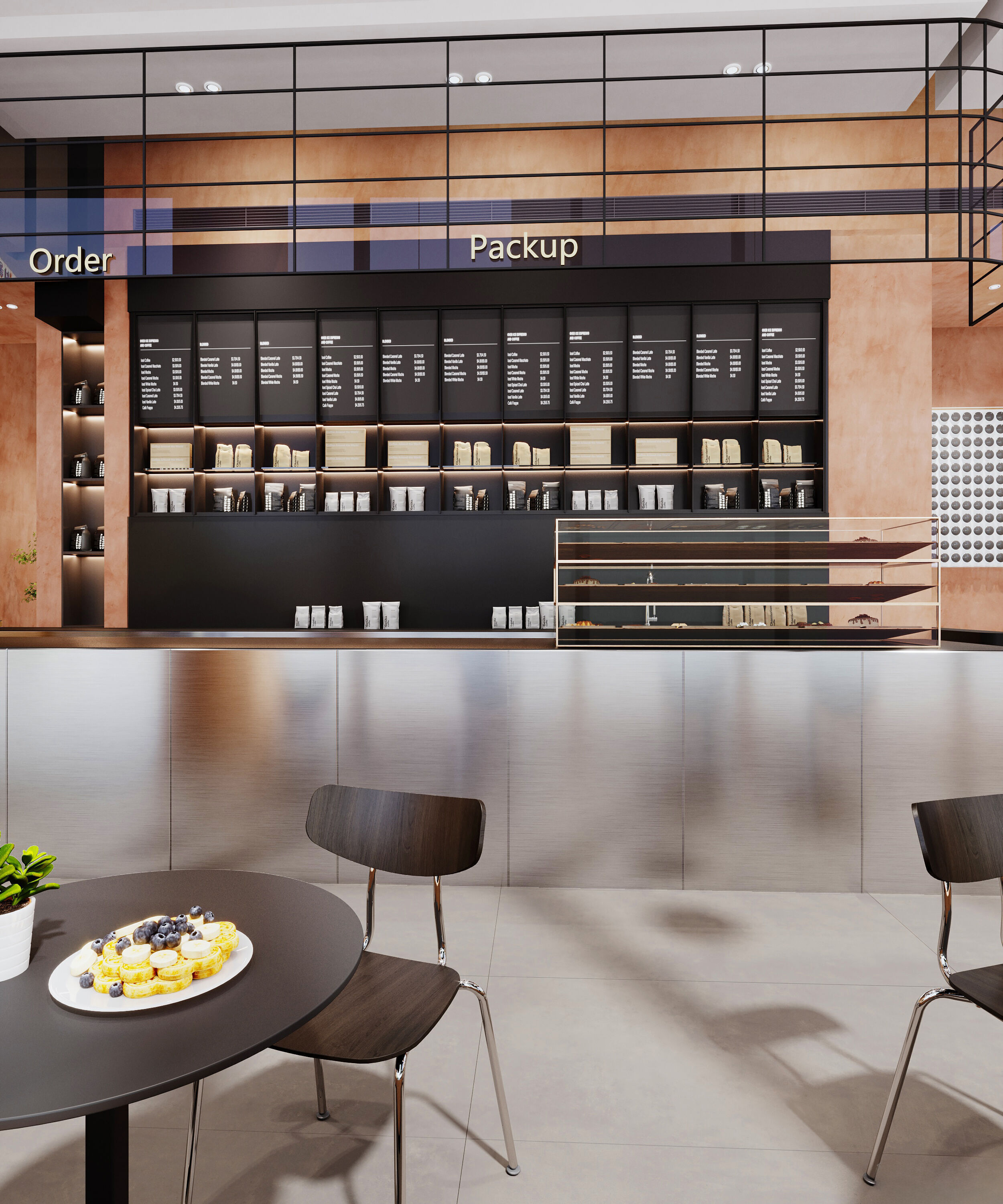 coffee shop  interior    3D model_3