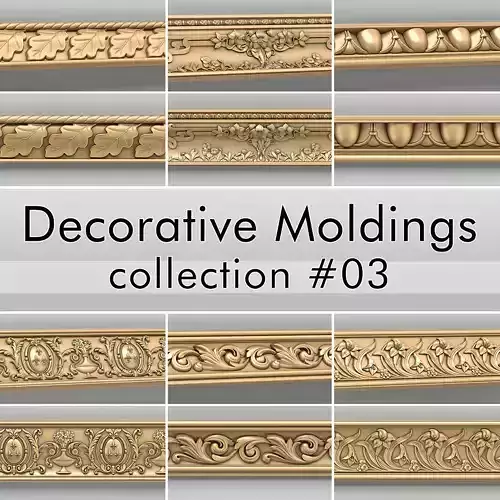 Decorative Moldings collection 03 3D model