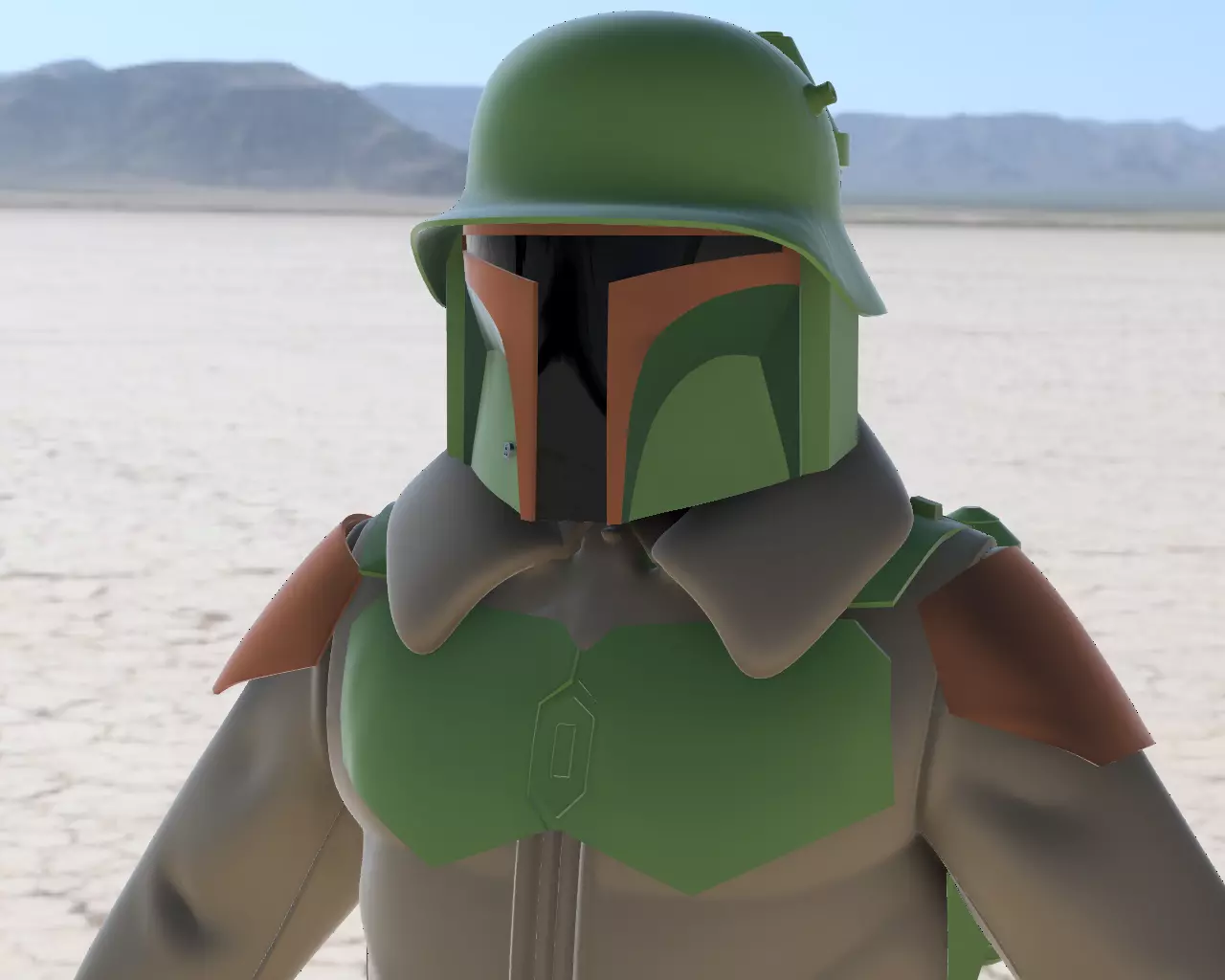 Boba Fett WWII Mashup 3D Print File 3D print model