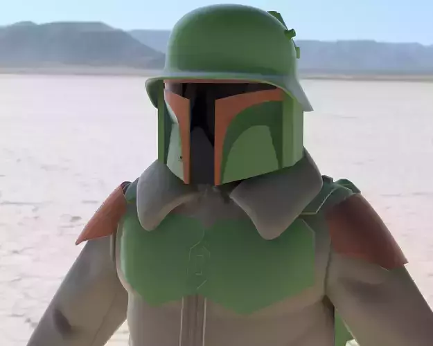 Boba Fett WWII Mashup  3D Print File
