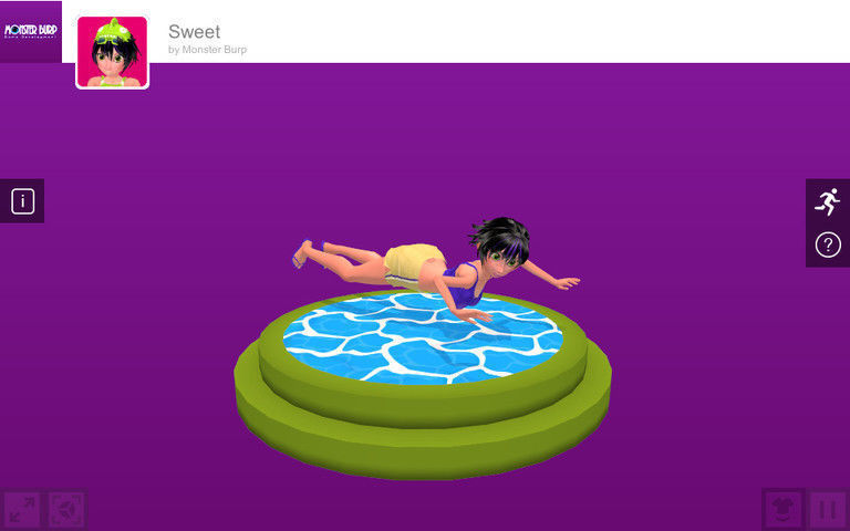 Four Cartoon Girl Volume 1 Low-poly 3D model_7