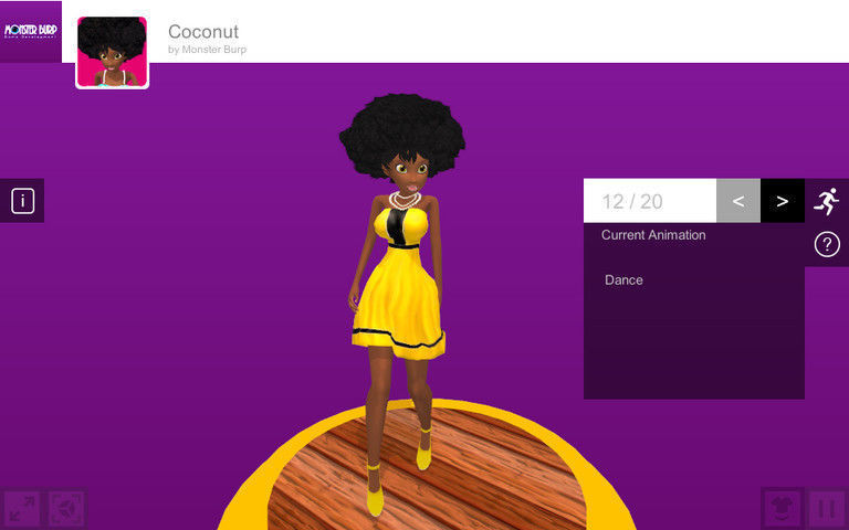 Four Cartoon Girl Volume 1 Low-poly 3D model_6