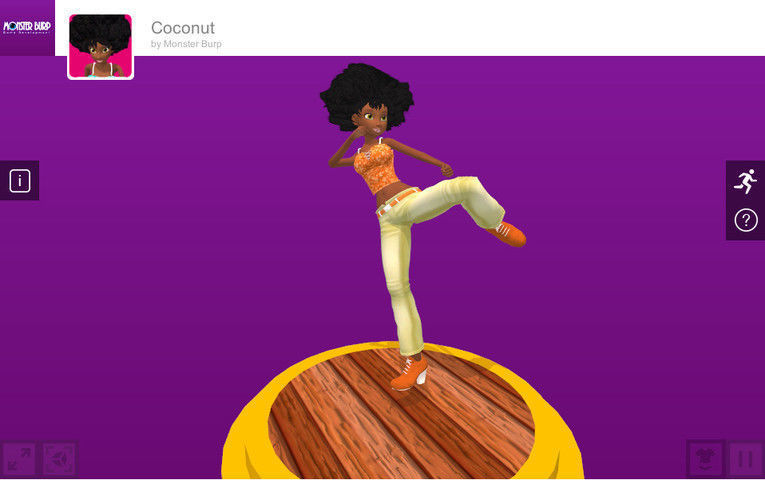 Four Cartoon Girl Volume 1 Low-poly 3D model_9