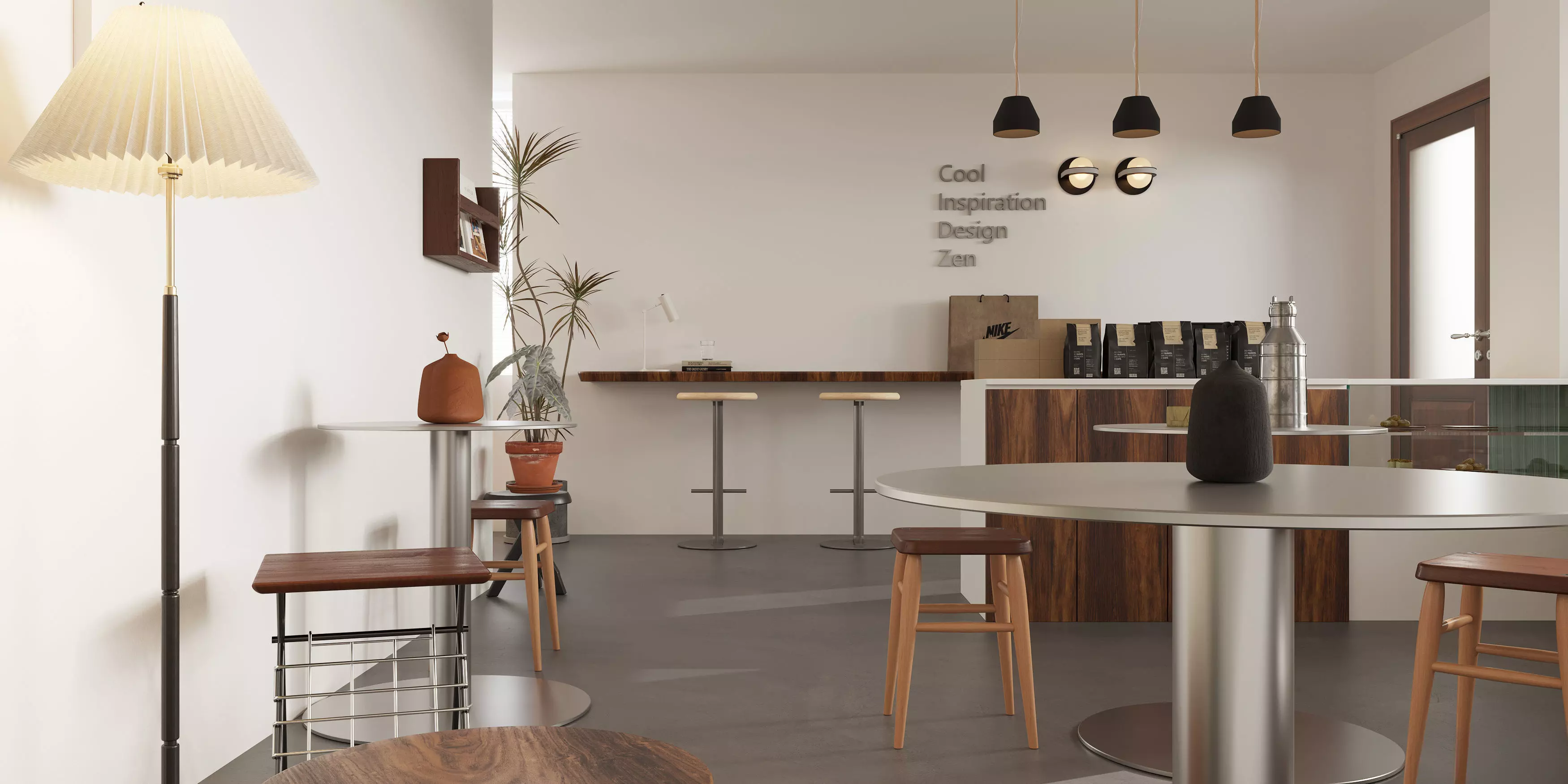 coffee shop  interior   3D model_0