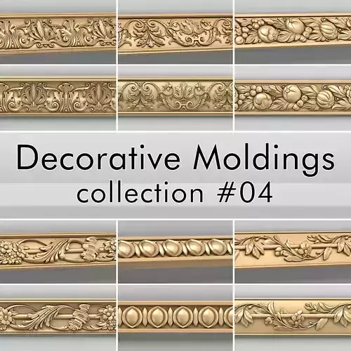 Decorative Moldings collection 04 3D model