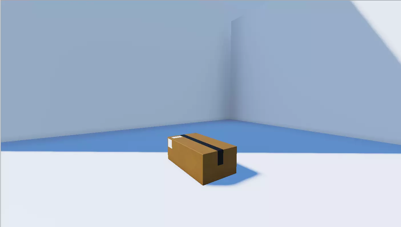 Cardboard Box 3D model_0