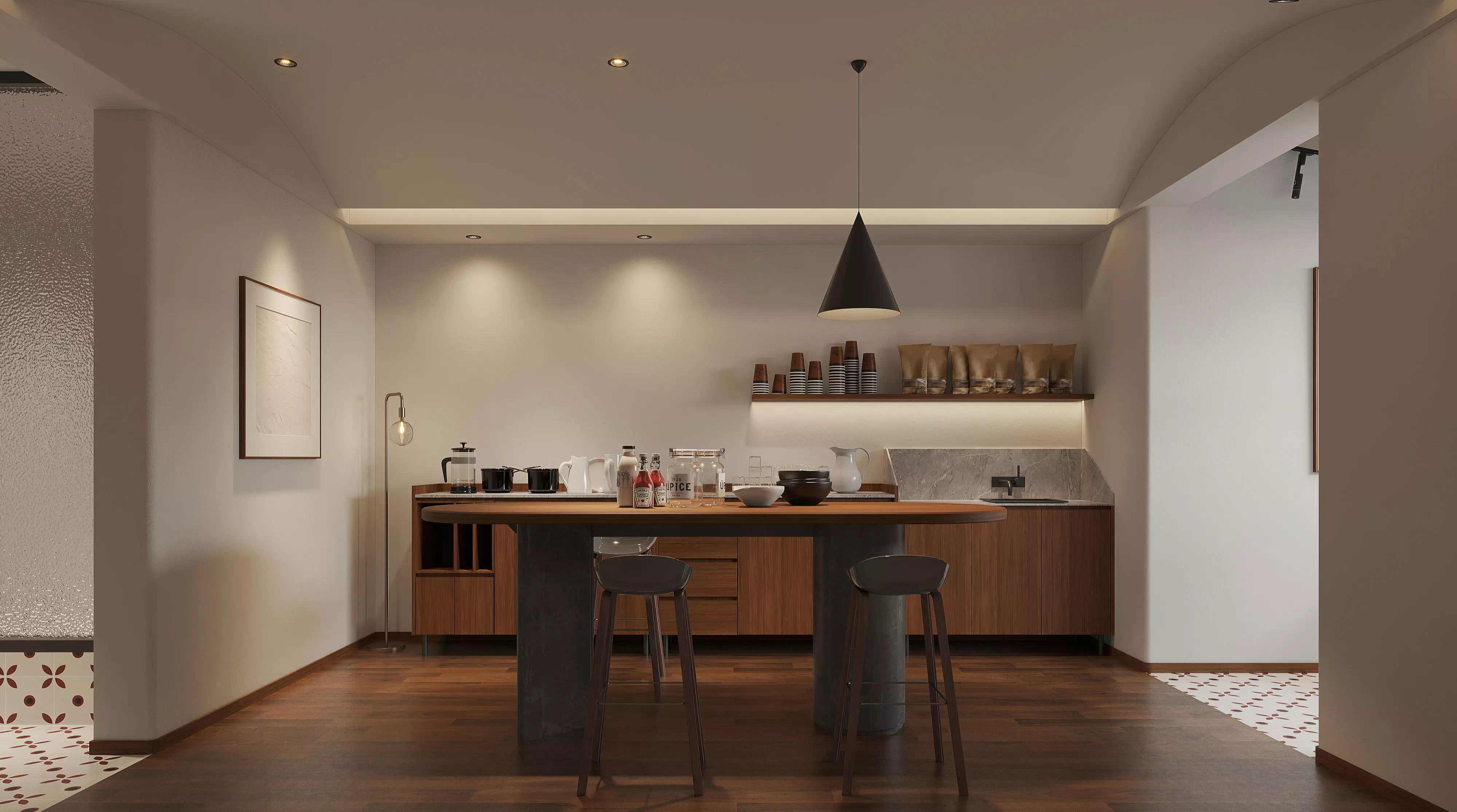 coffee shop  interior     3D model_0