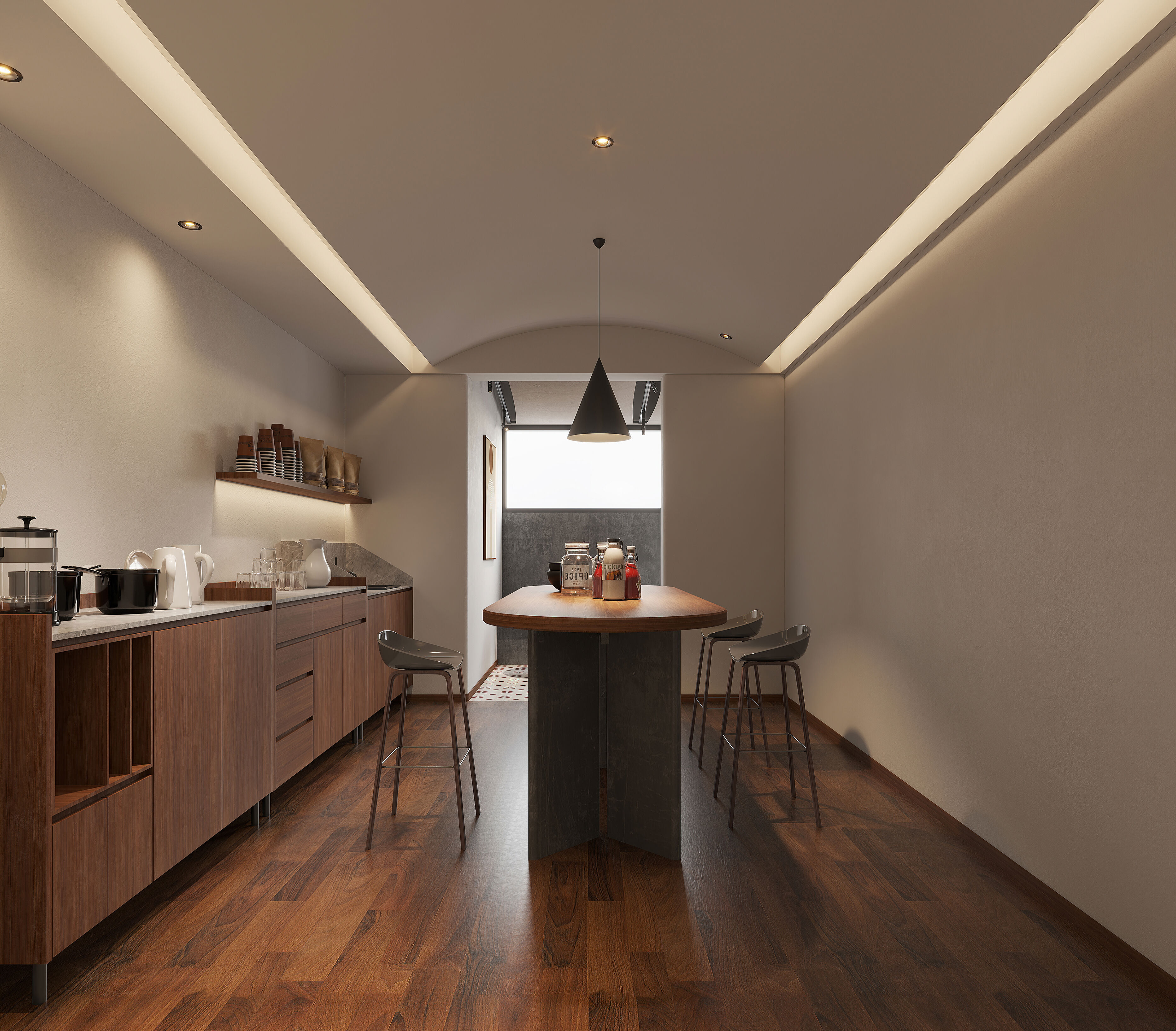 coffee shop  interior     3D model_1