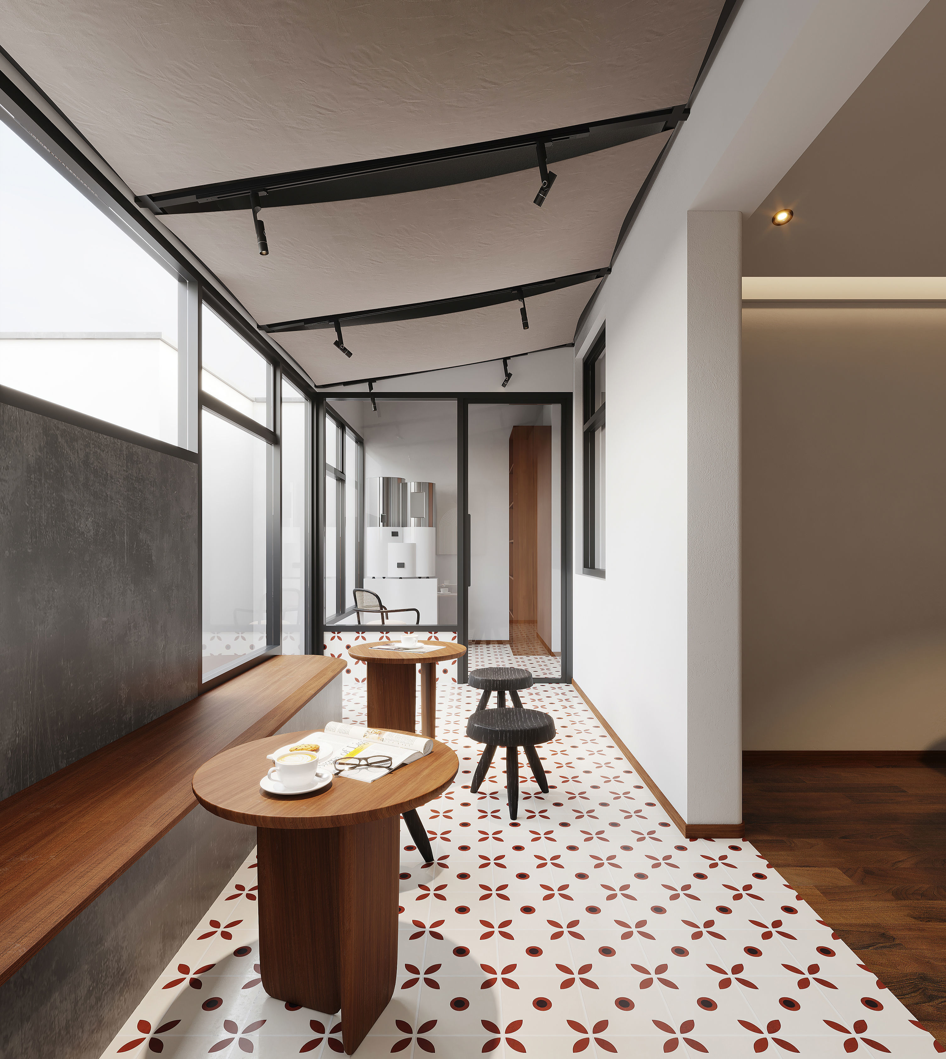 coffee shop  interior     3D model_3