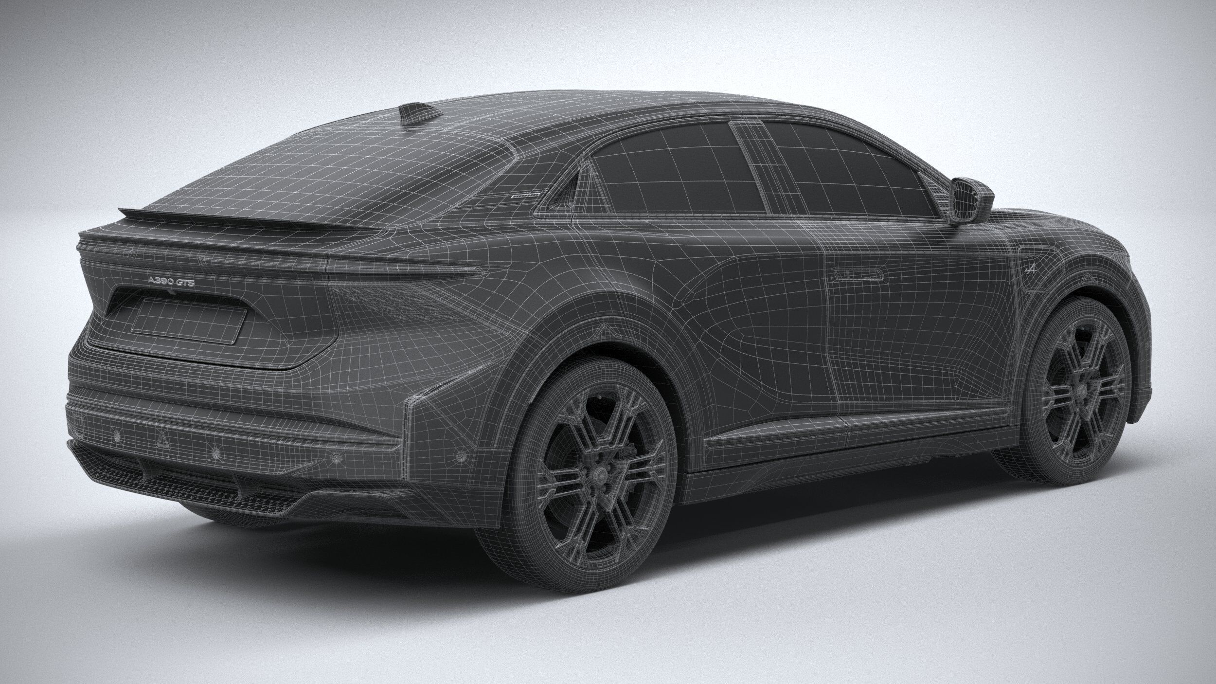 Alpine A390 2026 3D model_29