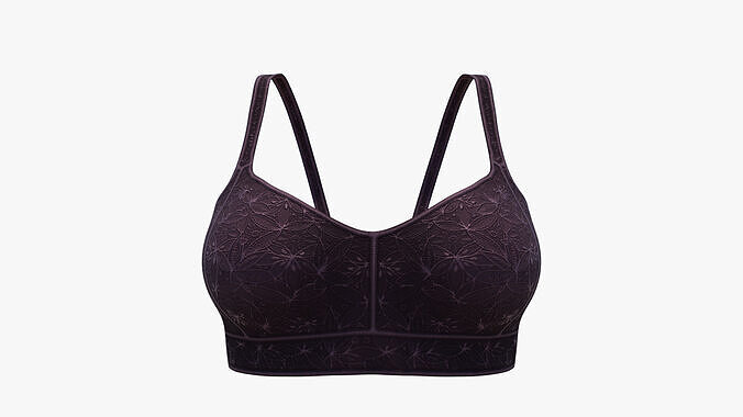 Daily Bralette Bra Low-poly 3D model