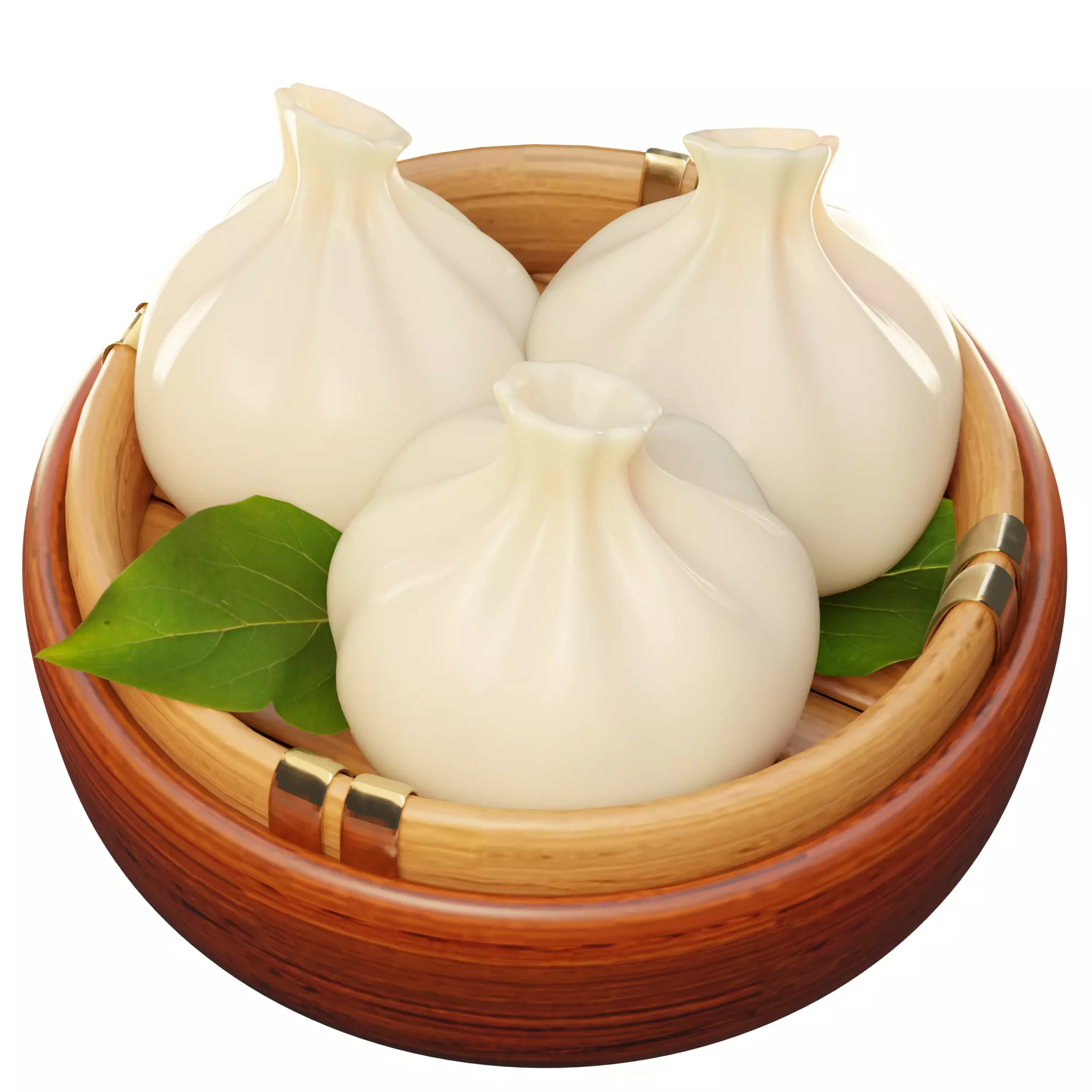 Khinkali Low-poly 3D model_0